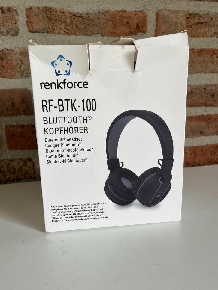 Renkforce RF-BTK-100 koptelefoon, Audio, Tv en Foto, Koptelefoons, Nieuw, Op oor (supra aural), Overige merken, Draadloos, Bluetooth