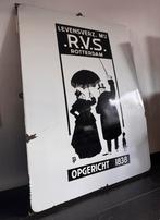 Emaille Reclamebord R.V.S. Rotterdam 1838 XXL, Ophalen, Reclamebord
