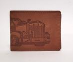 Amerikaanse truck vrachtwagen portemonee leer bruin wallet, Sieraden, Tassen en Uiterlijk, Portemonnees, Info@deconoord.nl, Bruin