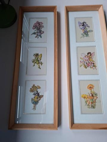 2x 3D Flower Fairies Kunstwerkjes beschikbaar voor biedingen