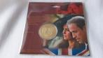 Herdenkingspenning Prince Willem & Catharine , goldplated, Ophalen of Verzenden, Overige materialen, Buitenland