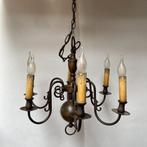 Vintage Kroonluchter Antieke Lamp Hanglamp Plafondlamp 57cm, Antiek en Kunst, Ophalen
