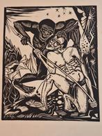 Houtsnede van Fokko Mees, Ophalen of Verzenden