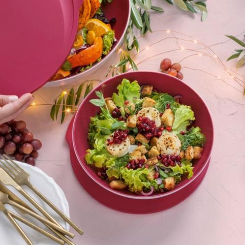 Tupperware Allegra Kom 740ml Bordeauxrood Nieuw, Huis en Inrichting, Keuken | Tupperware, Nieuw, Bak of Kom, Ophalen of Verzenden