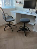 Lidkullen zit/sta kruk van de Ikea/ grijs/ Zgan, Huis en Inrichting, Bureaustoelen, Ophalen of Verzenden, Zo goed als nieuw, Grijs