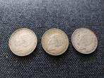 Rijksdaalder Wilhelmina Grof haar 1930/1932 (3 stuks), Postzegels en Munten, Munten | Nederland, Zilver, Ophalen of Verzenden