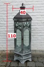 Lantaarn. Windlicht. H. 110 cm. Decoratie., Ophalen, Zo goed als nieuw, 75 cm of meer, Grijs