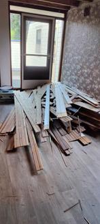 Ontspijkerde witte en bruine schroten | gelakt & niet gelakt, Doe-het-zelf en Verbouw, Hout en Planken, Ophalen, Gebruikt, Minder dan 25 mm