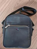 Tommy Hilfiger leren schoudertas heren, Overige merken, Zwart, Ophalen of Verzenden, Zo goed als nieuw