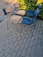 prachtige vintage Gispen type 1235 stoelen met armleuningen, Huis en Inrichting, Stoelen, Ophalen, Gebruikt