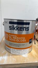 Sikkens Rubbol Rezisto Semi Gloss - 2,5 liter RAL 9016, Doe-het-zelf en Verbouw, Verf, Beits en Lak, Ophalen of Verzenden, Nieuw