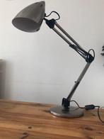 Bureau lamp rvs met voet, Metaal, Zo goed als nieuw, 50 tot 75 cm, Ophalen