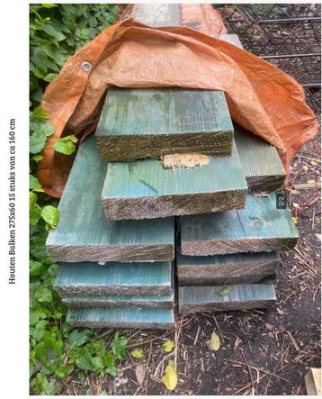 Houtenbalk / gordingen 60x275mm 15 st van 1600mm beschikbaar voor biedingen