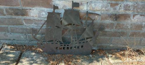 Roodkoperen Windvaan Zeilschip, Tuin en Terras, Zonnewijzers, Gebruikt, Ophalen of Verzenden