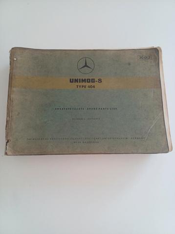 Origineel onderdelen catalogus Mercedes unimog 404  beschikbaar voor biedingen