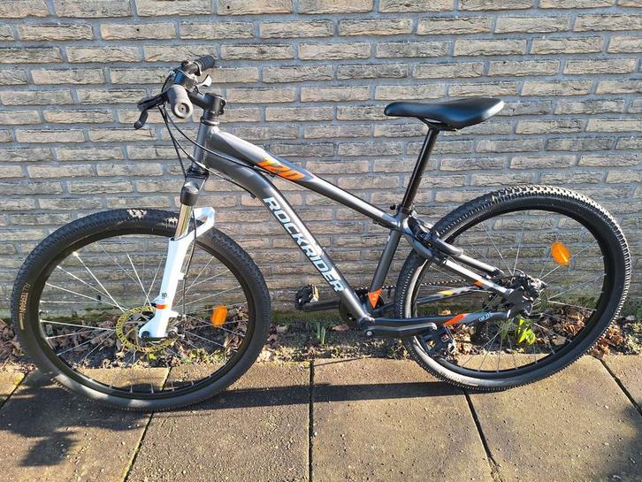 Rockrider Mountainbike MTB ST 120 grijs oranje - Goede Staat, Fietsen en Brommers, Fietsen | Mountainbikes en ATB, Zo goed als nieuw