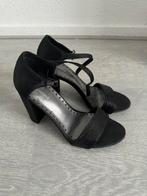 Zwarte hakken met glitter, Ophalen of Verzenden, Zo goed als nieuw, Zwart