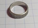 Zilveren Ring - Bodemvondst, Gebruikt, 19 tot 20, Ophalen of Verzenden, Dame of Heer