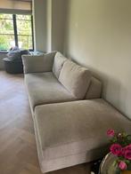 Mooie bank + hocker. (Nog geen jaar oud! In goede staat), Ophalen of Verzenden, Zo goed als nieuw
