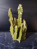 Groene Cactus Bloemenvaas, Huis en Inrichting, Aardewerk of Porselein, Ophalen of Verzenden, Zo goed als nieuw, Minder dan 50 cm