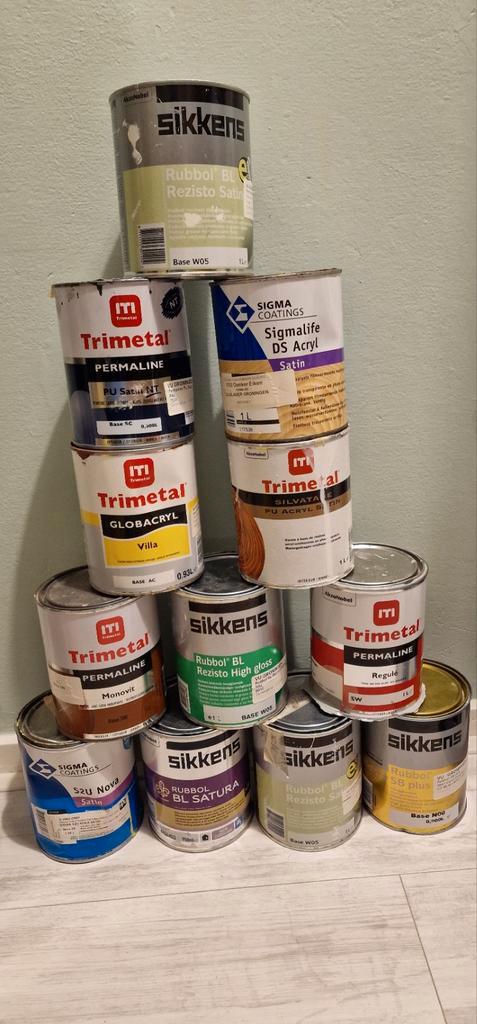 Verf voor houten oppervlakten., Doe-het-zelf en Verbouw, Verf, Beits en Lak, Nieuw, Verf, Minder dan 5 liter, Wit, Ophalen