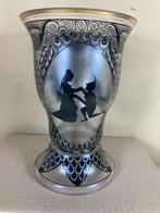 Art Deco glazen vaas Fachschule Steinschönau 1910-1915, Antiek en Kunst, Ophalen of Verzenden