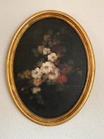 Bloemenschilderij met gouden lijst, Antiek en Kunst, Kunst | Schilderijen | Klassiek, Ophalen of Verzenden