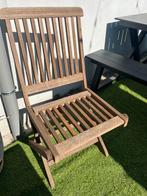 Hardhouten tuinstoelen 4 stuks, Ophalen, Gebruikt, Hout