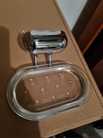 Zeepbakje Chrome voor badkamer.
Incl. bevestigingsmateriaal., Ophalen of Verzenden, Zo goed als nieuw