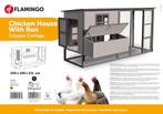 Nieuw Flamingo Kippenhok Calypso Cottage Grijs, Dieren en Toebehoren, Pluimvee | Toebehoren, Ophalen of Verzenden, Nieuw, Kippenhok of Kippenren