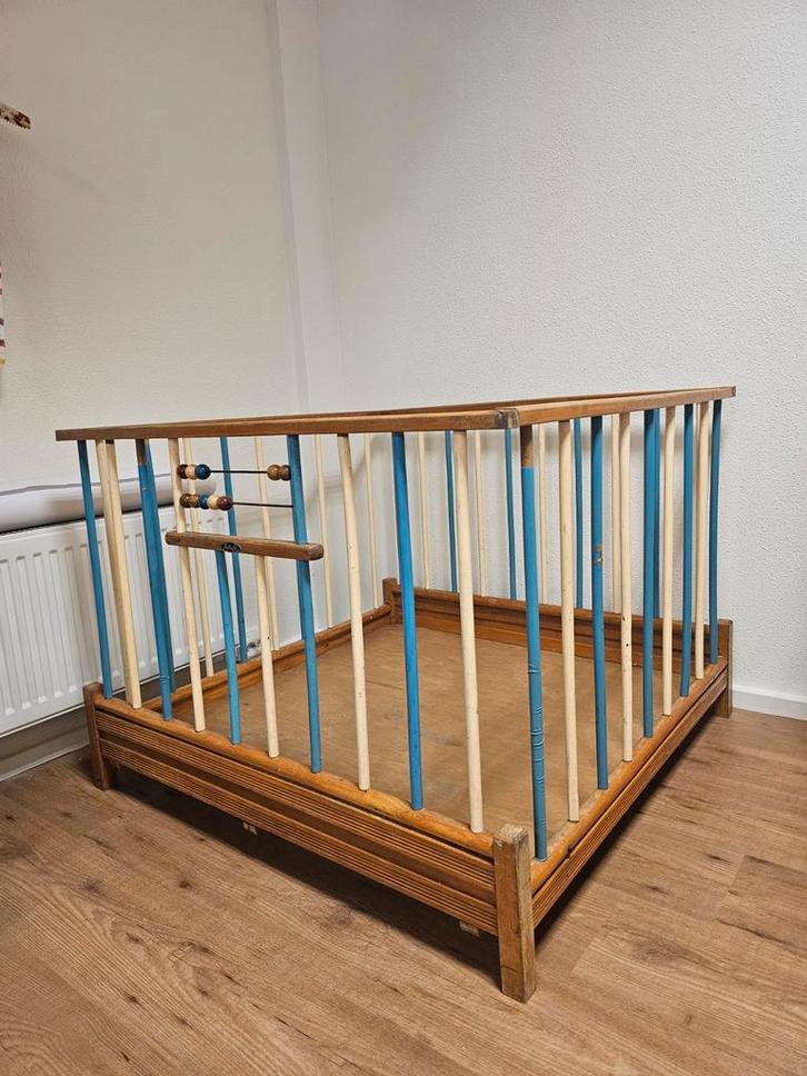 Vintage Kibofa houten box jaren 70 retro kinderbox, Kinderen en Baby's, Boxen, Gebruikt, Vierkant, Ophalen