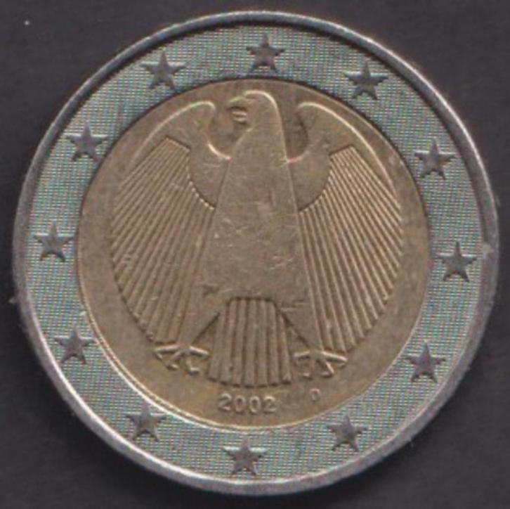 2 € munt Duitsland 2002 D. ADV. no.6 S., Postzegels en Munten, Munten | Europa | Euromunten, Losse munt, 2 euro, Duitsland, Verzenden