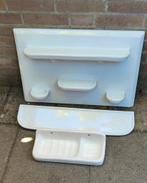 Vintage porselein badkamer wandplaat, planchet, zeephouder., Ophalen, Gebruikt, Minder dan 25 cm, Minder dan 100 cm