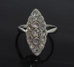 Diamanten 14k gouden vintage dames prinsessen ring luxe, Ophalen of Verzenden, Goud, Ring, Met edelsteen