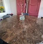 ronde marmeren eettafel Richmond 140cm, Ophalen, Overige materialen, Gebruikt, Rond