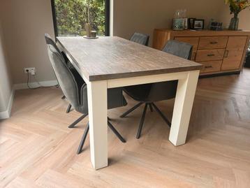 Houten Eetkamertafel - 190x95cm - 4/6-8 Personen beschikbaar voor biedingen