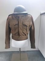 Battlesdress met broek Royal Engineers ww2, Ophalen of Verzenden, Landmacht, Engeland, Helm of Baret