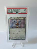 Poncho-wearing Eevee (SM-P 140) Espeon PSA 9, Ophalen of Verzenden, Zo goed als nieuw, Losse kaart