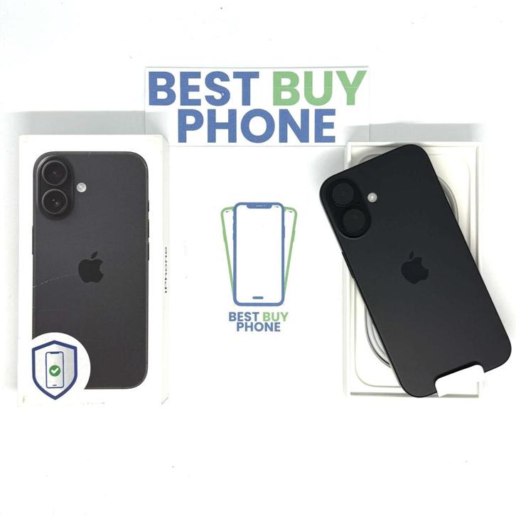 iPhone 16 128GB zwart /ongebruikt + 12 maanden garantie, Telecommunicatie, Mobiele telefoons | Apple iPhone, Zo goed als nieuw
