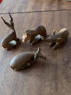 4 houten dieren kinder servetringen handgemaakt, Huis en Inrichting, Ophalen of Verzenden, Zo goed als nieuw