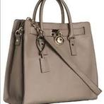 Michael Kors Hamilton tas large taupe, Sieraden, Tassen en Uiterlijk, Verzenden, Zo goed als nieuw, Bruin, Handtas