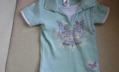 Lichtblauw shirt in maat 116, Kinderen en Baby's, Kinderkleding | Maat 116, Zo goed als nieuw, Meisje, Shirt of Longsleeve, Ophalen
