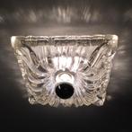 OPRUIMING ice glass plafonniere jaren 60 70 Raak Staff RZB, Staff, Glas, Ophalen of Verzenden, Regency