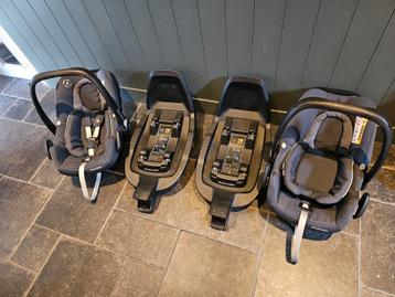 2x Maxi-Cosi Rock + 2x FamilyFix² ISOFIX bases tweeling beschikbaar voor biedingen