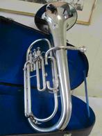 Bariton Mahillon, Muziek en Instrumenten, Blaasinstrumenten | Hoorns, Ophalen of Verzenden, Zo goed als nieuw, Bes-hoorn, Met koffer