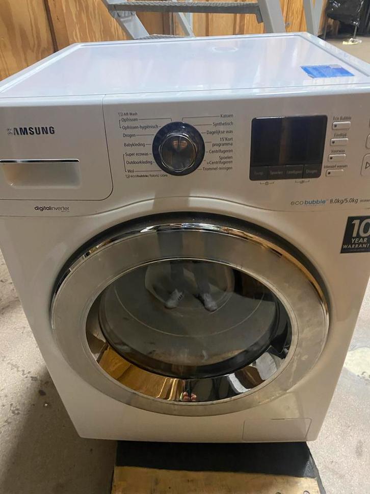 Wasmachine en Droger in één!, Witgoed en Apparatuur, Wasmachines, Gebruikt, Voorlader, 6 tot 8 kg, 85 tot 90 cm, 1200 tot 1600 toeren