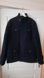 Zgan winterjas XL XXL  Cast Iron navy donkerblauw wollen wol, Blauw, Maat 56/58 (XL), Ophalen of Verzenden, Zo goed als nieuw
