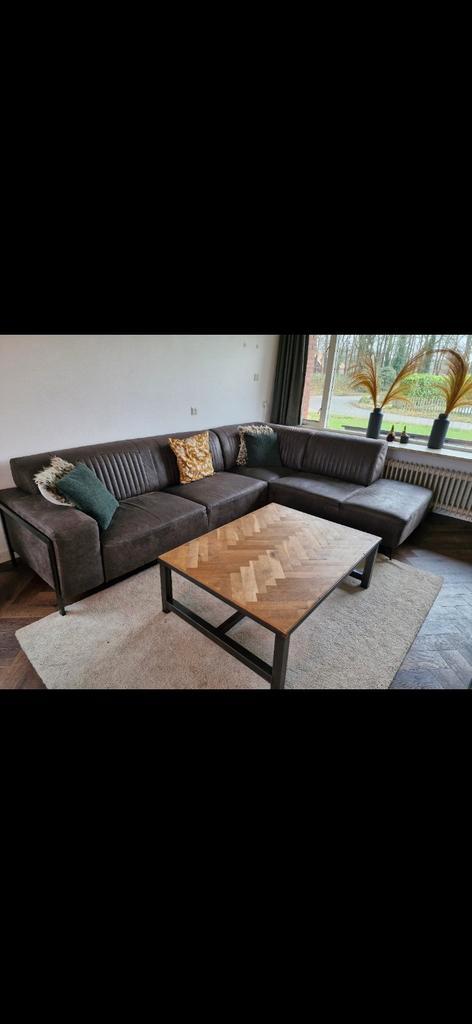 Moderne salontafel -  Metaal, Huis en Inrichting, Tafels | Salontafels, Gebruikt, Minder dan 50 cm, 100 tot 150 cm, 100 tot 150 cm