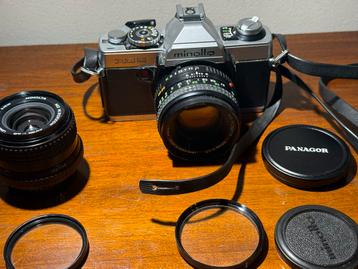 Minolta XG2 met 2 MD Rokkor objectieven beschikbaar voor biedingen
