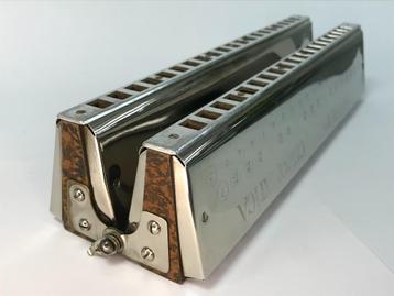 mondharmonica hohner 268 extended double bass beschikbaar voor biedingen